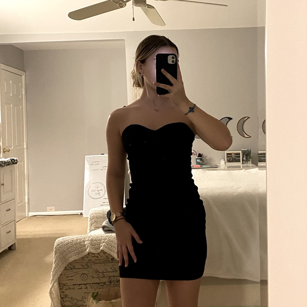 Black cocktail dress